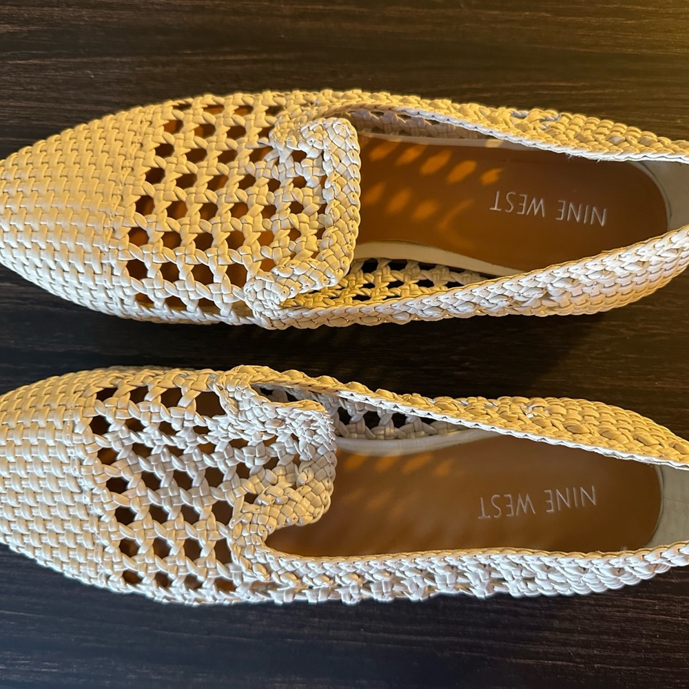 Nine West Women's Woven Tan Loafers